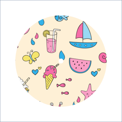 Round Libre Overlay CGM Patch 046