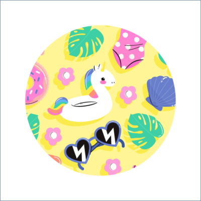 Round Libre Overlay CGM Patch 054